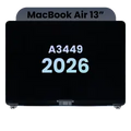 Ecrã LCD Completo para MacBook Air 13" (A3449) (2026) (OEM Original) (Starlight)
