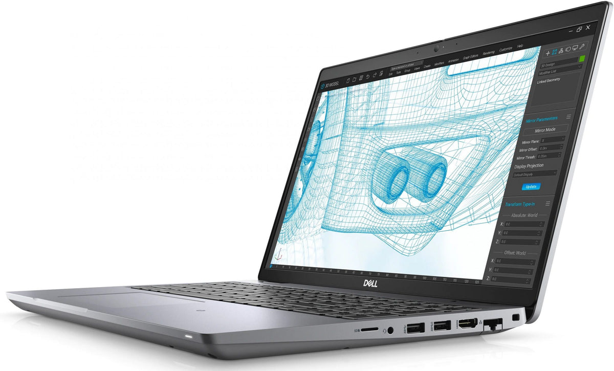 Portátil Dell Precision 3561 Grau B + NVIDIA T1200 4GB tecl. num. Espanhol — Intel Core i7 11850H · 16GB DDR4 · 1TB SSD NVMe