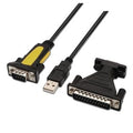 Cable Conversor Impressora Aisens A104-0039/ USB Macho - DB9 Macho/ 1.8m/ Preto