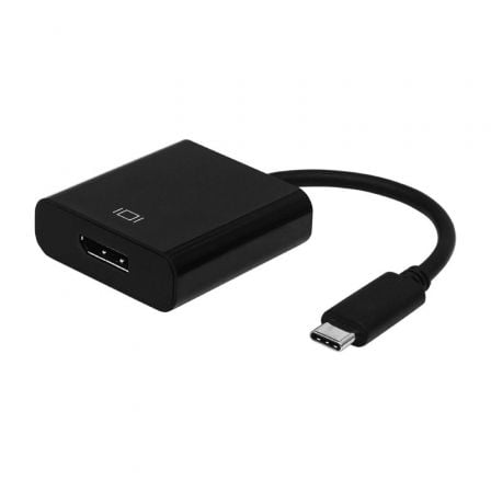 Conversor Aisens A109-0345/ USB Tipo-C Macho - DisplayPort Hembra/ 15cm/ Preto
