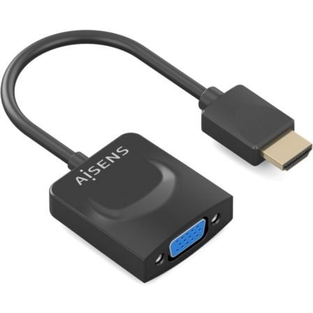 Conversor Aisens A122-0947/ HDMI Macho - SVGA Hembra/ 15cm/ Preto