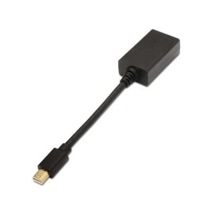 Conversor Aisens A125-0137/ Mini DisplayPort Macho - HDMI Hembra/ 15cm/ Preto