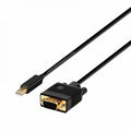Cable Conversor Aisens A125-0362/ Mini DP Macho - VGA Macho/ 2m/ Preto