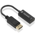Conversor Aisens A125-0905/ DisplayPort Macho - HDMI Hembra/ 15cm/ Preto