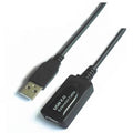 Cable Alargador USB 2.0 Aisens A101-0018/ USB Macho - USB Hembra/ Hasta 2.5W/ 60Mbps/ 5m/ Preto