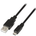 Cable USB 2.0 Aisens A101-0029/ USB Macho - MicroUSB Macho/ 3m/ Preto