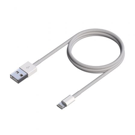 Cable USB 2.0 Lightning Aisens A102-0542/ USB Macho - Lightning Macho/ 50cm/ Branco