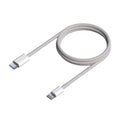 Cable USB 2.0 Tipo-C Lightning Aisens A102-0543/ USB Tipo-C Macho - Lightning Macho/ 50cm/ Branco