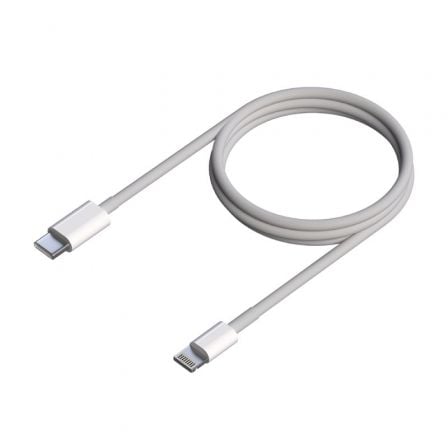 Cable USB 2.0 Tipo-C Lightning Aisens A102-0543/ USB Tipo-C Macho - Lightning Macho/ 50cm/ Branco