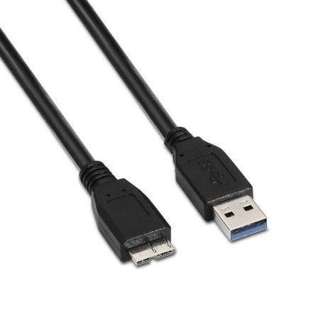 Cable USB 3.0 Aisens A105-0044/ USB Macho - MicroUSB Macho/ 5Gbps/ 2m/ Preto