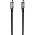 Cable USB 3.2 Tipo-C Aisens A107-0990/ USB Tipo-C Macho - USB Tipo-C Macho/ Hasta 100W/ 10Gbps/ 5m/ Preto
