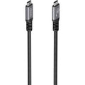 Cable USB 3.2 Tipo-C Aisens A107-0991/ USB Tipo-C Macho - USB Tipo-C Macho/ Hasta 60W/ 5Gbps/ 7m/ Preto