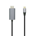Cable Conversor Aisens A109-0392/ USB Tipo-C Macho - HDMI Macho/ Hasta 27W/ 1250Mbps/ 80cm/ Preto
