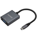 Conversor Aisens A109-0691/ USB Tipo-C Macho - VGA Hembra/ Hasta 27W/ 1250Mbps/ 15cm/ Gris