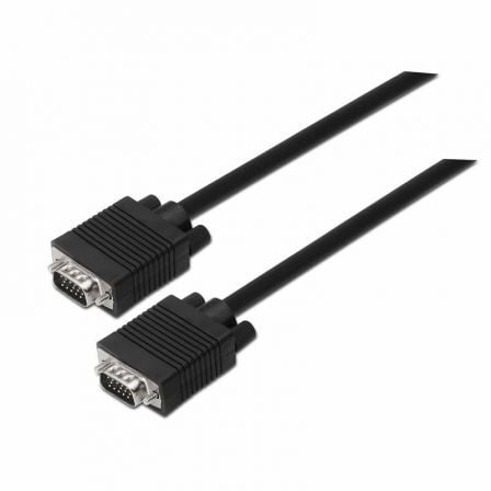 Cable SVGA Aisens A113-0070/ VGA Macho - VGA Macho/ Hasta 3W/ 10Mbps/ 5m/ Preto