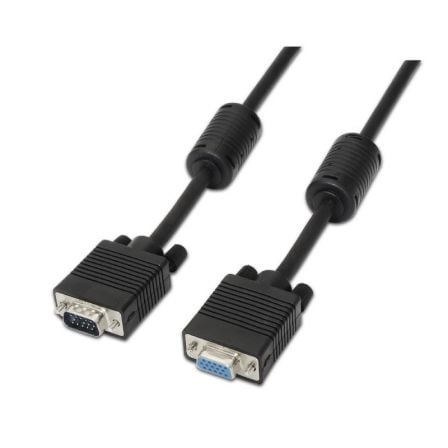 Cable SVGA Aisens A113-0079/ VGA Macho - VGA Hembra/ Hasta 3W/ 10Mbps/ 3m/ Preto