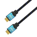 Cable HDMI 2.0 4K Aisens A120-0355/ HDMI Macho - HDMI Macho/ Hasta 10W/ 2250Mbps/ 50cm/ Preto y Azul