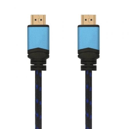 Cable HDMI 2.0 4K Aisens A120-0360/ HDMI Macho - HDMI Macho/ 10m/ Preto y Azul