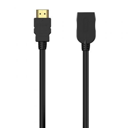 Cable Alargador HDMI Aisens A120-0545/ HDMI Macho - HDMI Hembra/ Hasta 10W/ 2250Mbps/ 2m/ Preto