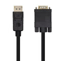Cable Conversor Aisens A125-0462/ DisplayPort Macho - VGA Macho/ Hasta 5W/ 2300Mbps/ 3m/ Preto