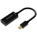 Cable Conversor Aisens A125-0643/ Mini DisplayPort Macho - HDMI Hembra/ Hasta 5W/ 2300Mbps/ 15cm/ Preto