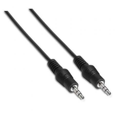 Cable Estéreo Aisens A128-0141/ Jack 3.5 Macho - Jack 3.5 Macho/ Hasta 0.1W/ 30cm/ Preto