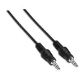 Cable Estéreo Aisens A128-0142/ Jack 3.5 Macho - Jack 3.5 Macho/ Hasta 0.1W/ 1.5m/ Preto