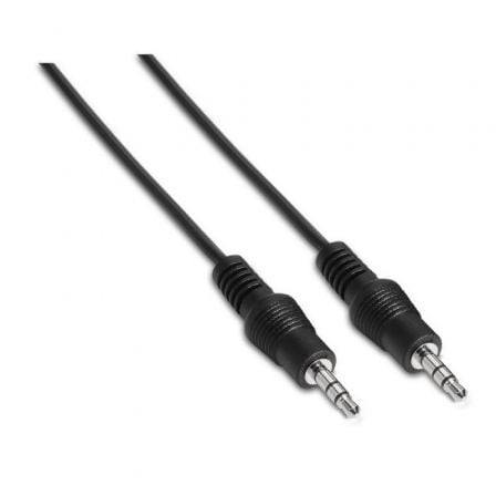 Cable Estéreo Aisens A128-0142/ Jack 3.5 Macho - Jack 3.5 Macho/ Hasta 0.1W/ 1.5m/ Preto
