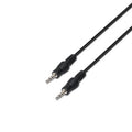 Cable Estéreo Aisens A128-0144/ Jack 3.5 Macho - Jack 3.5 Macho/ Hasta 0.1W/ 10m/ Preto