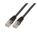 Cable de Red RJ45 UTP Aisens A133-0202 Cat.5e/ 50cm/ Preto