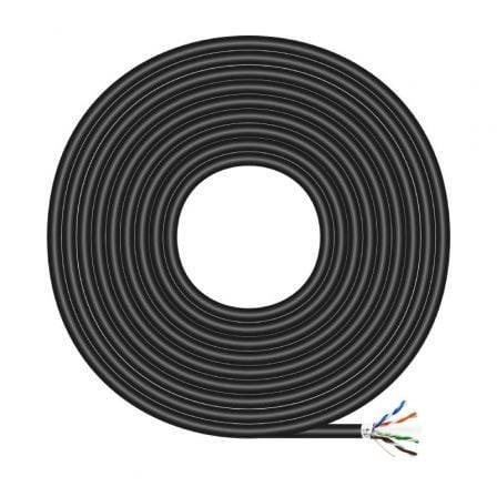 Bobina de Cable RJ45 para Exteriores FTP AWG24 Aisens A135-0674 Cat.6/ 305m/ Impermeable/ Preto