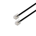 Cable de Teléfono RJ11 6P4C Aisens A143-0319/ 2m/ Preto