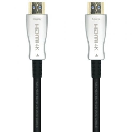 Cable HDMI 2.0 AOC 4K Aisens A148-0379/ HDMI Macho - HDMI Macho/ 30m/ Preto
