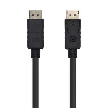 Cable DisplayPort 1.4 8K Aisens A149-0390/ DisplayPort Macho - DisplayPort Macho/ 2m/ Preto