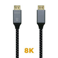 Cable DisplayPort 1.4 8K Aisens A149-0437/ DisplayPort Macho - DisplayPort Macho/ 2m/ Preto Gris