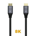 Cable HDMI 2.1 8K Aisens A150-0428/ HDMI Macho - HDMI Macho/ 2m/ Gris Preto