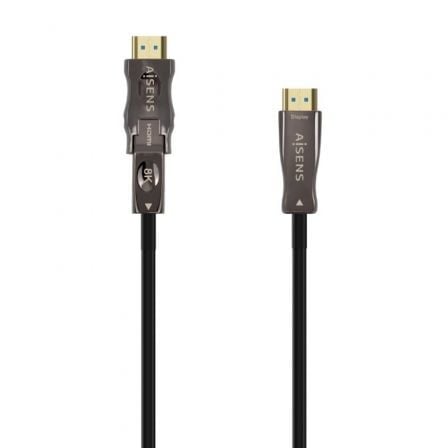 Cable HDMI 2.1 AOC 8K Desmontable Aisens A153-0646/ HDMI Macho / D Macho - HDMI Macho/ 30m/ Preto