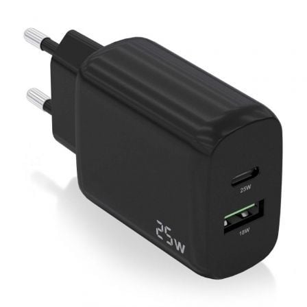 Carregador de Pared Aisens A110-0759/ 1xUSB Tipo-C/ 1xUSB/ 25W