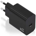 Carregador de Pared GaN Aisens A110-0941/ 1xUSB Tipo-C/ 30W/ Preto