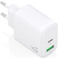 Carregador de Pared GaN Aisens A110-0971/ 1xUSB Tipo-C/ 1xUSB/ 45W/ Branco