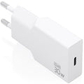 Carregador de Pared GaN Aisens A110-1001/ 1xUSB Tipo-C/ 30W/ Branco