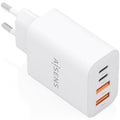 Carregador de Pared GaN Aisens A110-1027/ 2xUSB Tipo-C/ 2xUSB/ 32W/ Branco