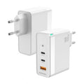 Carregador de Pared GaN Aisens ASCH-100W3P008-W/ 2xUSB Tipo-C/ 1x USB/ 100W