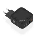 Carregador de Pared GaN Aisens ASCH-100W4P029-BK/ 3xUSB Tipo-C/ 1x USB/ 100W