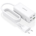 Carregador Sobremesa GaN Aisens ASCH-100W4P053-W/ 3xUSB Tipo-C/ 1xUSB/ 100W