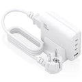 Carregador Sobremesa GaN Aisens ASCH-140W4P055-W/ 3xUSB Tipo-C/ 1xUSB/ 140W