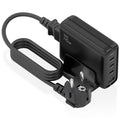 Carregador Sobremesa GaN Aisens ASCH-140W4P056-BK/ 3xUSB Tipo-C/ 1xUSB/ 140W