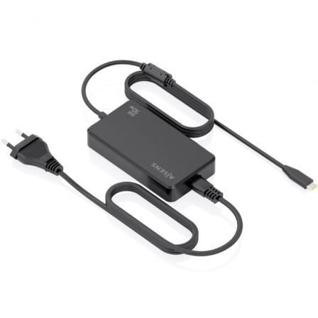 Carregador de Portátil GaN Aisens ASCH-1PD90D069-BK/ 1xUSB Tipo-C/ 90W/ Automático/ Voltaje 5-20V