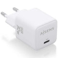 Carregador de Pared GaN Aisens ASCH-30W1P035-W/ 1xUSB Tipo-C/ 30W