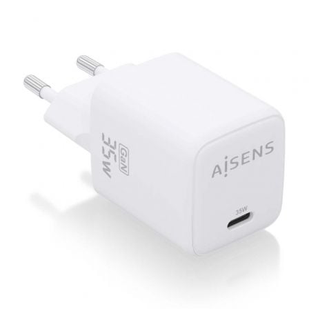 Carregador de Pared GaN Aisens ASCH-35W1P016-W/ 1xUSB Tipo-C/ 35W